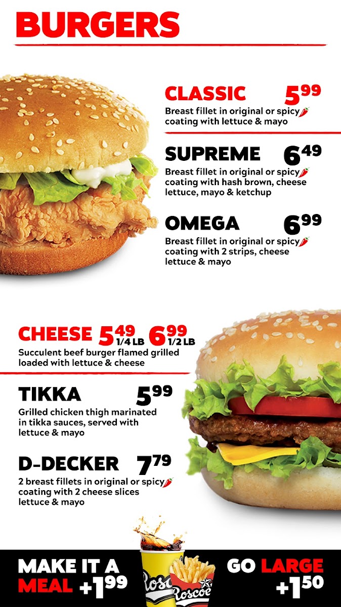ROSCOE'S ® (SPARKBROOK) Menu - Image 1